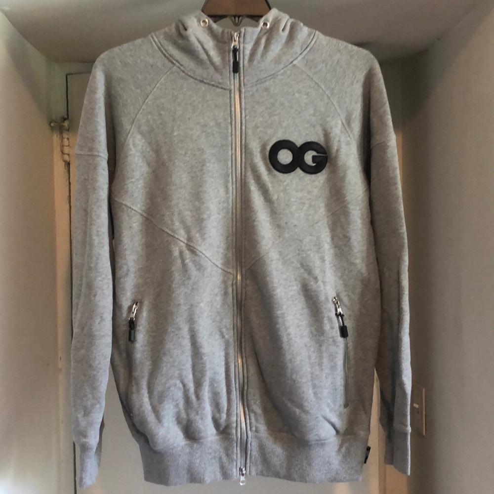 VANDAL-A “OG” Zip up Hoody - Size L - (Gray, Blk)